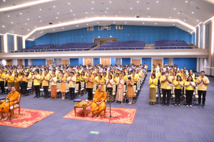 มรภ.เทพสตรี จัดพิธีเจริญพระพุทธมนต์ถวายพระพรชัยมงคลแด่พระบาทสมเด็จพระเจ้าอยู่หัว เนื่องในโอกาสพระราชพิธีมหามงคลเฉลิมพระชนมพรรษา 6 รอบ 28 กรกฎาคม 2567