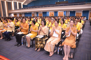 มรภ.เทพสตรี จัดพิธีเจริญพระพุทธมนต์ถวายพระพรชัยมงคลแด่พระบาทสมเด็จพระเจ้าอยู่หัว เนื่องในโอกาสพระราชพิธีมหามงคลเฉลิมพระชนมพรรษา 6 รอบ 28 กรกฎาคม 2567
