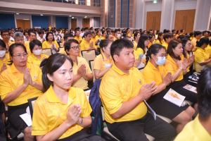 มรภ.เทพสตรี จัดพิธีเจริญพระพุทธมนต์ถวายพระพรชัยมงคลแด่พระบาทสมเด็จพระเจ้าอยู่หัว เนื่องในโอกาสพระราชพิธีมหามงคลเฉลิมพระชนมพรรษา 6 รอบ 28 กรกฎาคม 2567