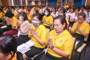 มรภ.เทพสตรี จัดพิธีเจริญพระพุทธมนต์ถวายพระพรชัยมงคลแด่พระบาทสมเด็จพระเจ้าอยู่หัว เนื่องในโอกาสพระราชพิธีมหามงคลเฉลิมพระชนมพรรษา 6 รอบ 28 กรกฎาคม 2567