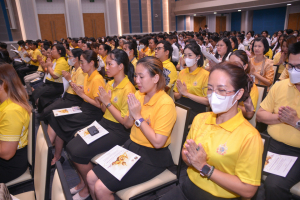มรภ.เทพสตรี จัดพิธีเจริญพระพุทธมนต์ถวายพระพรชัยมงคลแด่พระบาทสมเด็จพระเจ้าอยู่หัว เนื่องในโอกาสพระราชพิธีมหามงคลเฉลิมพระชนมพรรษา 6 รอบ 28 กรกฎาคม 2567