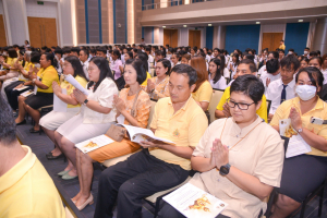 มรภ.เทพสตรี จัดพิธีเจริญพระพุทธมนต์ถวายพระพรชัยมงคลแด่พระบาทสมเด็จพระเจ้าอยู่หัว เนื่องในโอกาสพระราชพิธีมหามงคลเฉลิมพระชนมพรรษา 6 รอบ 28 กรกฎาคม 2567
