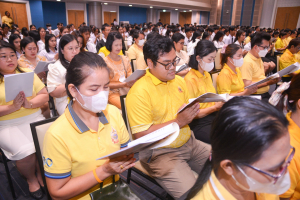 มรภ.เทพสตรี จัดพิธีเจริญพระพุทธมนต์ถวายพระพรชัยมงคลแด่พระบาทสมเด็จพระเจ้าอยู่หัว เนื่องในโอกาสพระราชพิธีมหามงคลเฉลิมพระชนมพรรษา 6 รอบ 28 กรกฎาคม 2567