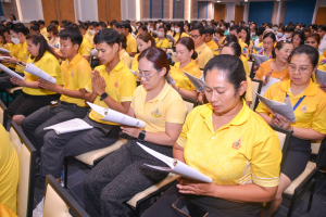 มรภ.เทพสตรี จัดพิธีเจริญพระพุทธมนต์ถวายพระพรชัยมงคลแด่พระบาทสมเด็จพระเจ้าอยู่หัว เนื่องในโอกาสพระราชพิธีมหามงคลเฉลิมพระชนมพรรษา 6 รอบ 28 กรกฎาคม 2567