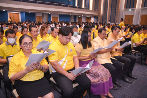 มรภ.เทพสตรี จัดพิธีเจริญพระพุทธมนต์ถวายพระพรชัยมงคลแด่พระบาทสมเด็จพระเจ้าอยู่หัว เนื่องในโอกาสพระราชพิธีมหามงคลเฉลิมพระชนมพรรษา 6 รอบ 28 กรกฎาคม 2567