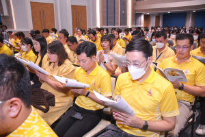 มรภ.เทพสตรี จัดพิธีเจริญพระพุทธมนต์ถวายพระพรชัยมงคลแด่พระบาทสมเด็จพระเจ้าอยู่หัว เนื่องในโอกาสพระราชพิธีมหามงคลเฉลิมพระชนมพรรษา 6 รอบ 28 กรกฎาคม 2567