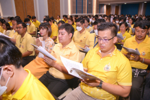 มรภ.เทพสตรี จัดพิธีเจริญพระพุทธมนต์ถวายพระพรชัยมงคลแด่พระบาทสมเด็จพระเจ้าอยู่หัว เนื่องในโอกาสพระราชพิธีมหามงคลเฉลิมพระชนมพรรษา 6 รอบ 28 กรกฎาคม 2567