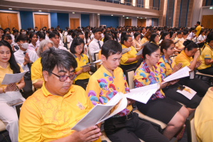 มรภ.เทพสตรี จัดพิธีเจริญพระพุทธมนต์ถวายพระพรชัยมงคลแด่พระบาทสมเด็จพระเจ้าอยู่หัว เนื่องในโอกาสพระราชพิธีมหามงคลเฉลิมพระชนมพรรษา 6 รอบ 28 กรกฎาคม 2567