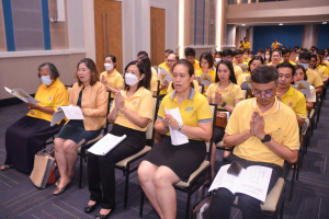 มรภ.เทพสตรี จัดพิธีเจริญพระพุทธมนต์ถวายพระพรชัยมงคลแด่พระบาทสมเด็จพระเจ้าอยู่หัว เนื่องในโอกาสพระราชพิธีมหามงคลเฉลิมพระชนมพรรษา 6 รอบ 28 กรกฎาคม 2567