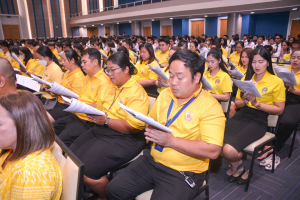 มรภ.เทพสตรี จัดพิธีเจริญพระพุทธมนต์ถวายพระพรชัยมงคลแด่พระบาทสมเด็จพระเจ้าอยู่หัว เนื่องในโอกาสพระราชพิธีมหามงคลเฉลิมพระชนมพรรษา 6 รอบ 28 กรกฎาคม 2567