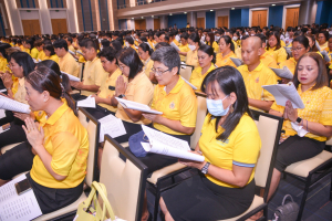 มรภ.เทพสตรี จัดพิธีเจริญพระพุทธมนต์ถวายพระพรชัยมงคลแด่พระบาทสมเด็จพระเจ้าอยู่หัว เนื่องในโอกาสพระราชพิธีมหามงคลเฉลิมพระชนมพรรษา 6 รอบ 28 กรกฎาคม 2567