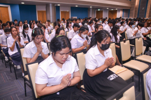 มรภ.เทพสตรี จัดพิธีเจริญพระพุทธมนต์ถวายพระพรชัยมงคลแด่พระบาทสมเด็จพระเจ้าอยู่หัว เนื่องในโอกาสพระราชพิธีมหามงคลเฉลิมพระชนมพรรษา 6 รอบ 28 กรกฎาคม 2567