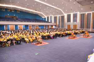มรภ.เทพสตรี จัดพิธีเจริญพระพุทธมนต์ถวายพระพรชัยมงคลแด่พระบาทสมเด็จพระเจ้าอยู่หัว เนื่องในโอกาสพระราชพิธีมหามงคลเฉลิมพระชนมพรรษา 6 รอบ 28 กรกฎาคม 2567