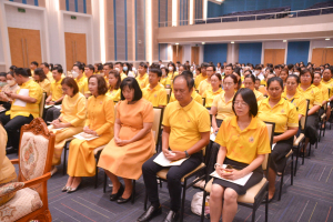 มรภ.เทพสตรี จัดพิธีเจริญพระพุทธมนต์ถวายพระพรชัยมงคลแด่พระบาทสมเด็จพระเจ้าอยู่หัว เนื่องในโอกาสพระราชพิธีมหามงคลเฉลิมพระชนมพรรษา 6 รอบ 28 กรกฎาคม 2567