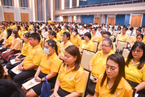 มรภ.เทพสตรี จัดพิธีเจริญพระพุทธมนต์ถวายพระพรชัยมงคลแด่พระบาทสมเด็จพระเจ้าอยู่หัว เนื่องในโอกาสพระราชพิธีมหามงคลเฉลิมพระชนมพรรษา 6 รอบ 28 กรกฎาคม 2567