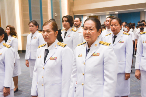 มรท. จัดพิธีถวายพระพรชัยมงคลแด่สมเด็จพระบรมราชชนนีพันปีหลวง