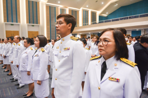 มรท. จัดพิธีถวายพระพรชัยมงคลแด่สมเด็จพระบรมราชชนนีพันปีหลวง