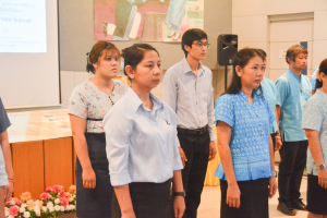 สำนักวิทยบริการฯ จัดพิธีถวายพระพรชัยมงคลสมเด็จพระบรมราชชนนีพันปีหลวง