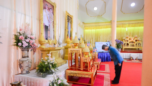 มรท. ร่วมพิธีเจริญพระพุทธมนต์เฉลิมพระเกียรติ ถวายพระพรชัยมงคลแด่ สมเด็จพระบรมราชชนนีพันปีหลวง