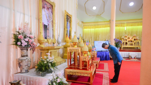 มรท. ร่วมพิธีเจริญพระพุทธมนต์เฉลิมพระเกียรติ ถวายพระพรชัยมงคลแด่ สมเด็จพระบรมราชชนนีพันปีหลวง