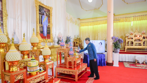 มรท. ร่วมพิธีเจริญพระพุทธมนต์เฉลิมพระเกียรติ ถวายพระพรชัยมงคลแด่ สมเด็จพระบรมราชชนนีพันปีหลวง