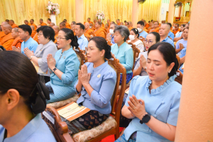 มรท. ร่วมพิธีเจริญพระพุทธมนต์เฉลิมพระเกียรติ ถวายพระพรชัยมงคลแด่ สมเด็จพระบรมราชชนนีพันปีหลวง
