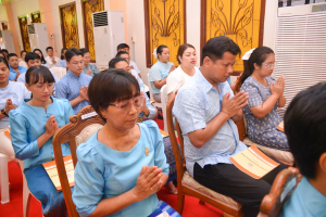 มรท. ร่วมพิธีเจริญพระพุทธมนต์เฉลิมพระเกียรติ ถวายพระพรชัยมงคลแด่ สมเด็จพระบรมราชชนนีพันปีหลวง
