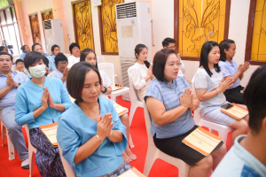 มรท. ร่วมพิธีเจริญพระพุทธมนต์เฉลิมพระเกียรติ ถวายพระพรชัยมงคลแด่ สมเด็จพระบรมราชชนนีพันปีหลวง