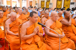มรท. ร่วมพิธีเจริญพระพุทธมนต์เฉลิมพระเกียรติ ถวายพระพรชัยมงคลแด่ สมเด็จพระบรมราชชนนีพันปีหลวง