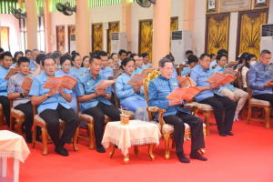มรท. ร่วมพิธีเจริญพระพุทธมนต์เฉลิมพระเกียรติ ถวายพระพรชัยมงคลแด่ สมเด็จพระบรมราชชนนีพันปีหลวง