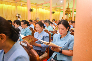 มรท. ร่วมพิธีเจริญพระพุทธมนต์เฉลิมพระเกียรติ ถวายพระพรชัยมงคลแด่ สมเด็จพระบรมราชชนนีพันปีหลวง