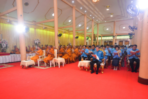มรท. ร่วมพิธีเจริญพระพุทธมนต์เฉลิมพระเกียรติ ถวายพระพรชัยมงคลแด่ สมเด็จพระบรมราชชนนีพันปีหลวง