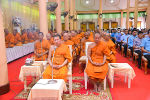 มรท. ร่วมพิธีเจริญพระพุทธมนต์เฉลิมพระเกียรติ ถวายพระพรชัยมงคลแด่ สมเด็จพระบรมราชชนนีพันปีหลวง