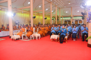 มรท. ร่วมพิธีเจริญพระพุทธมนต์เฉลิมพระเกียรติ ถวายพระพรชัยมงคลแด่ สมเด็จพระบรมราชชนนีพันปีหลวง