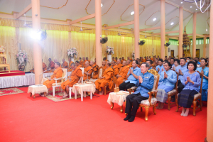 มรท. ร่วมพิธีเจริญพระพุทธมนต์เฉลิมพระเกียรติ ถวายพระพรชัยมงคลแด่ สมเด็จพระบรมราชชนนีพันปีหลวง