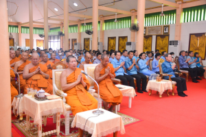 มรท. ร่วมพิธีเจริญพระพุทธมนต์เฉลิมพระเกียรติ ถวายพระพรชัยมงคลแด่ สมเด็จพระบรมราชชนนีพันปีหลวง