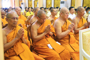 มรภ.เทพสตรี ร่วมพิธีเจริญพระพุทธมนต์เฉลิมพระเกียรติ ถวายพระพรชัยมงคลแด่ พระบาทสมเด็จพระเจ้าอยู่หัว เนื่องในโอกาสมหามงคลเฉลิมพระชนมพรรษา 6 รอบ 28 กรกฎาคม 2567 ครั้งที่ 8