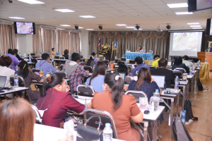 สำนักงานมาตรฐานและประกันคุณภาพการศึกษาจัดอบรมพัฒนาและปรับปรุงหลักสูตรตามแนวทางการจัดการศึกษาแบบมุ่งผลลัพธ์การเรียนรู้ การจัดทำผลลัพธ์การเรียนรู้ระดับหลักสูตร และการจัดทำผลลัพธ์การเรียนรู้ระดับรายวิชา