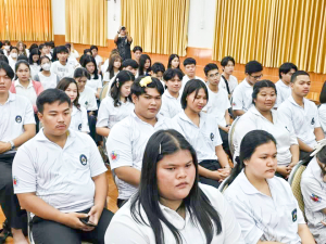 มรภ.เทพสตรี ร่วมโครงการปฏิบัติธรรมเฉลิมพระเกียรติถวายเป็นพระราชกุศลแด่ พระบาทสมเด็จพระเจ้าอยู่หัว และรับมอบทุนการศึกษา 100,000 บาท จากเจ้าอาวาสวัดจุกเฉอ จ.ฉะเชิงเทรา