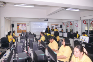 กองบริการการศึกษา จัดอบรมการพัฒนาสื่อการเรียน การสอน ในระบบ LMS มรท.