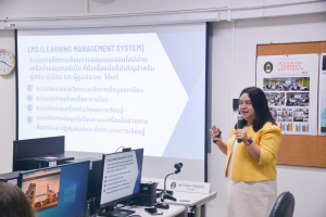กองบริการการศึกษา จัดอบรมการพัฒนาสื่อการเรียน การสอน ในระบบ LMS มรท.