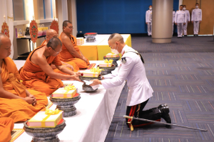 พระบาทสมเด็จพระเจ้าอยู่หัว ทรงพระกรุณาโปรดเกล้าฯ ให้ผู้แทนพระองค์เชิญหนังสือ ธรรมนาวา “วัง” และน้ำปานะพระราชทานถวายแด่พระสงฆ์และพุทธศาสนิกชนในพื้นที่อำเภอเมืองลพบุรี จังหวัดลพบุรี 