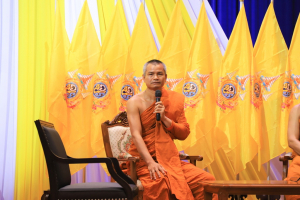 พระบาทสมเด็จพระเจ้าอยู่หัว ทรงพระกรุณาโปรดเกล้าฯ ให้ผู้แทนพระองค์เชิญหนังสือ ธรรมนาวา “วัง” และน้ำปานะพระราชทานถวายแด่พระสงฆ์และพุทธศาสนิกชนในพื้นที่อำเภอเมืองลพบุรี จังหวัดลพบุรี 