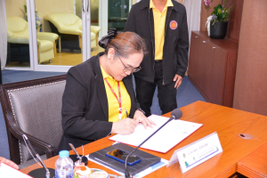 พิธีลงนามความร่วมมือด้านวิชาการ ระหว่าง ว.เทคนิคลพบุรี กับ มรภ.เทพสตรี 