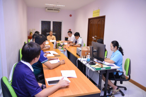 การประชุม คกก.ดำเนินงานการจัดทำแบบประเมินผลความพึงพอใจของผู้รับบริการของพนักงานในสถาบันอุดมศึกษา สายสนับสนุน