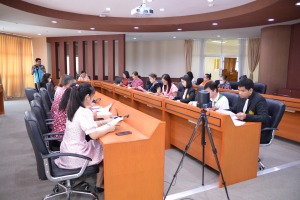 การประชุมผู้รับผิดชอบการจัดทำข้อมูลเพื่อเปิดเผยผลการดำเนินงานตามแนวปฏิบัติตามหลักธรรมาภิบาลในสถาบันอุดมศึกษาฯ