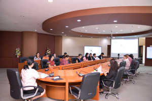 การประชุมผู้รับผิดชอบการจัดทำข้อมูลเพื่อเปิดเผยผลการดำเนินงานตามแนวปฏิบัติตามหลักธรรมาภิบาลในสถาบันอุดมศึกษาฯ