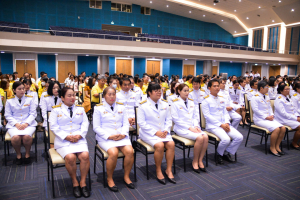 มรภ.เทพสตรี จัดพิธีทำบุญทักษิณา เพื่อถวายเป็นพระราชกุศลและน้อมรำลึกในพระมหากรุณาธิคุณ รัชกาลที่ 9 เนื่องในวันนวมินทรมหาราช