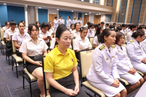 มรภ.เทพสตรี จัดพิธีทำบุญทักษิณา เพื่อถวายเป็นพระราชกุศลและน้อมรำลึกในพระมหากรุณาธิคุณ รัชกาลที่ 9 เนื่องในวันนวมินทรมหาราช