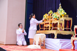 มรภ.เทพสตรี จัดพิธีทำบุญทักษิณา เพื่อถวายเป็นพระราชกุศลและน้อมรำลึกในพระมหากรุณาธิคุณ รัชกาลที่ 9 เนื่องในวันนวมินทรมหาราช
